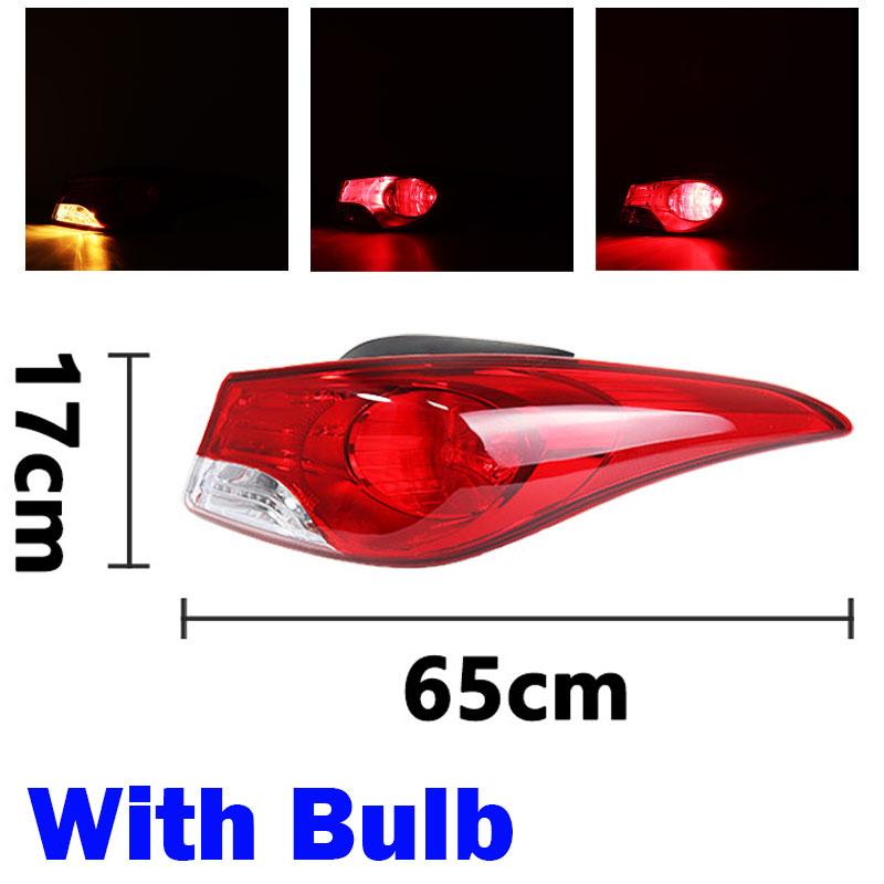For Hyundai Elantra 2012 2013 2014 2015 Rear Tail Light Turn Signal Light Fog Lamp Housing Without Bulb 92401-3X010  92402-3X010