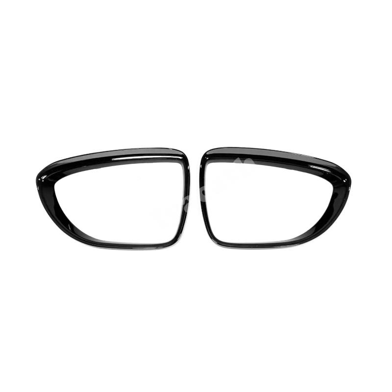 For MG3 Hybrid 2024 2025  ABS carbonfiber black Car Rearview Door Side Mirror Trim Rearview Mirror Rain Shield Cover Accessories ABS black A