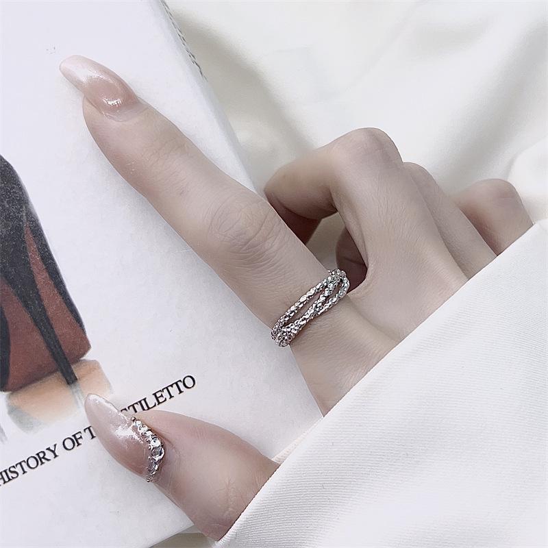 Japanese-Korean Minimalist Open Adjustable Women’s Ring: Unique, Fashionable Design with Smooth Finish Adjustable Open Size