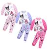 Cinnamoroll Kuromi & My Melody Kids Long Sleeve Pajama Set (Medium/Large)