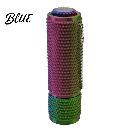 Stress Relief Gadget 3D Printed Spiky Fidget Toy with Ball Chain Gripper Sensory Portable Spinner & Clicker Travel Massage Stick Pain Stimming Tool