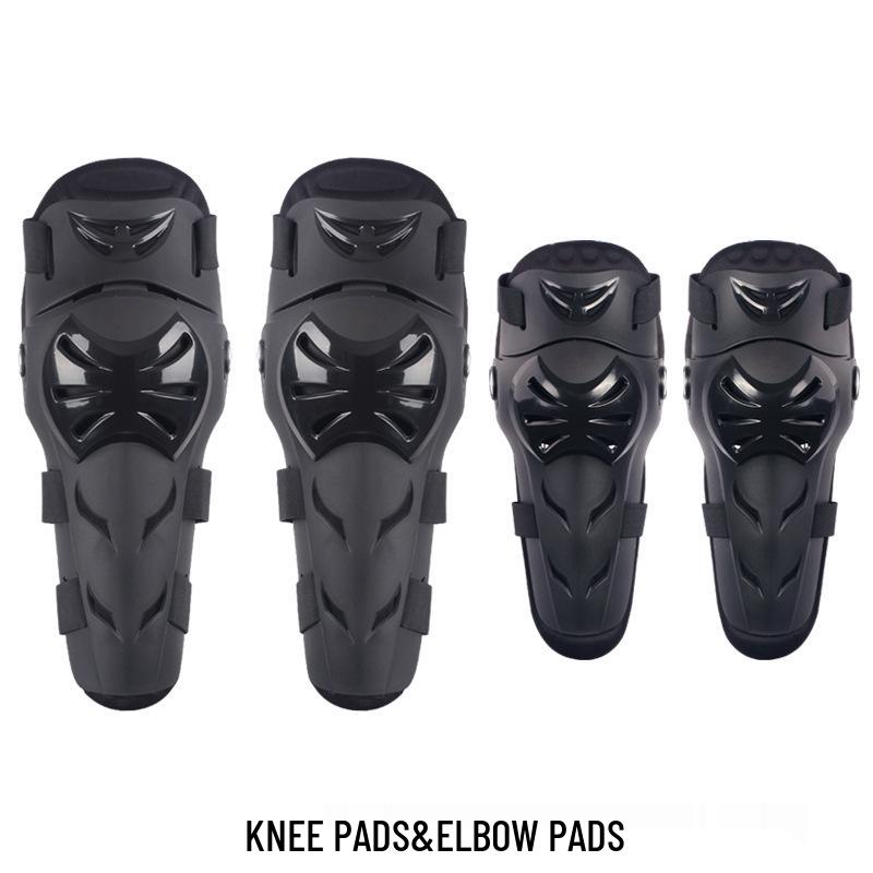 Motorcycle Knee & Elbow Protector Set: 4-Season Riding Gear