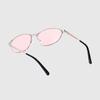 LK21 Rose Film Metal Cat-Eye Sunglasses