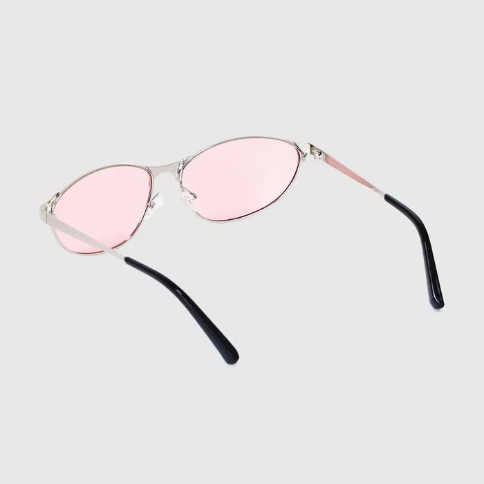 LK21 Rose Film Metal Cat-Eye Sunglasses