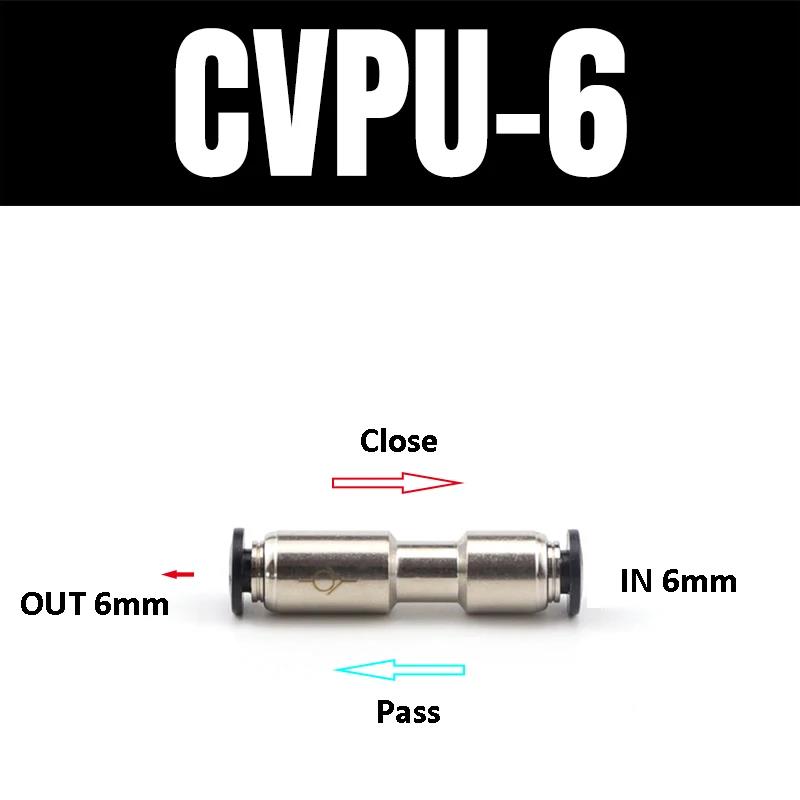 Pneumatic One-way Non Return Check Valve Original Replacement Straight Control CVPU AKH Non Return Plastic Check Car Pressure Regulators 5