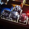 Natürliche Landschaft DIY Harz Tastenkappen Handgefertigt Fuji Schneeberg Transparenter Kreuzschaft Tastenkappe Für Mechanische Tastatur