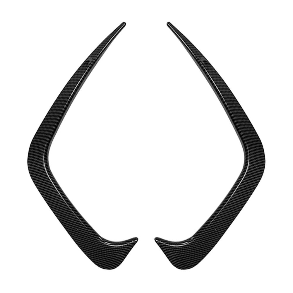 2 st Kolfiber Bil Bakre Stötfångare Dimljus Ögonbryn Trim Dekorationstillbehör För BMW 3-serie G20 2019-2020