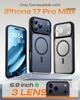 Magsafe Magnetic Wireless Charging Solid Color Border Lens Bracket Matte Phone Case For iPhone 17 Pro Max Air Back Cover