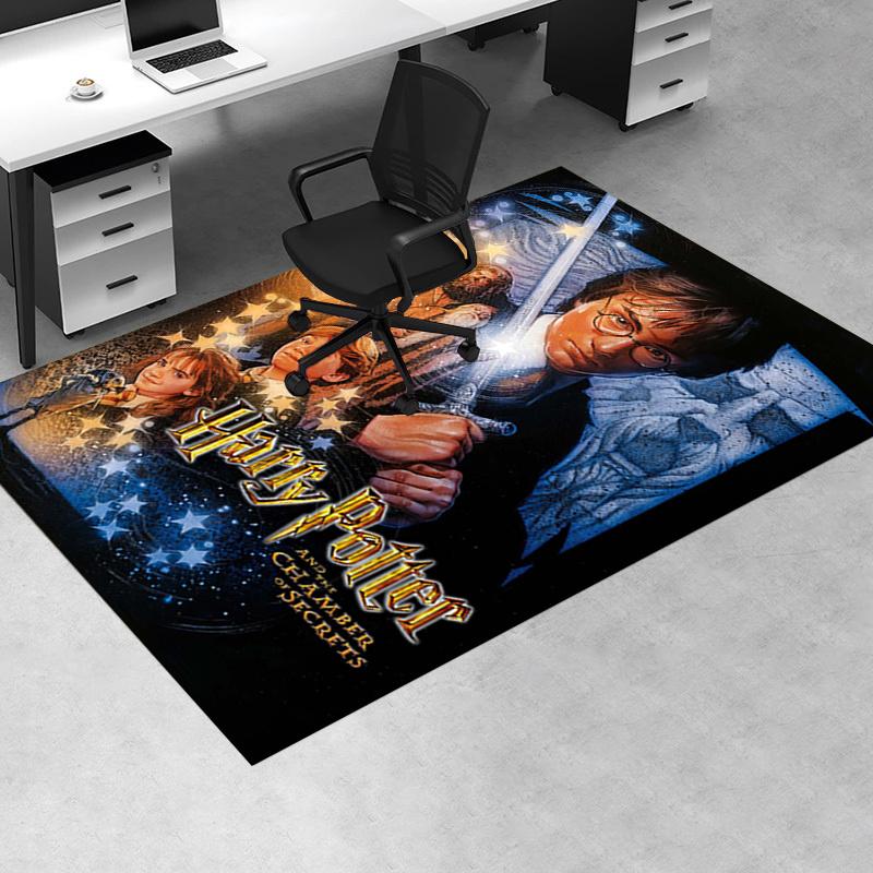 

Harry Potter and the Chamber of Secrets Movie Poster Print Office Mat Home Decor Office Desk Chair Rugs Chair Carpet for office Chair Mat Gi 60cm by 90cm