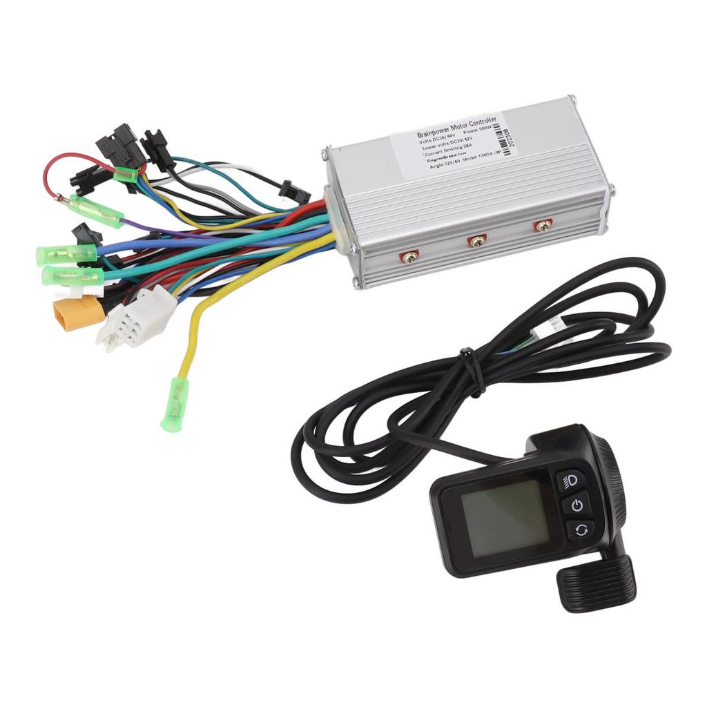 36V 48V 500W 28A 128DX Waterproof Thumb Throttle Panel Sinewave 3 Mode Brushless Controller Kit