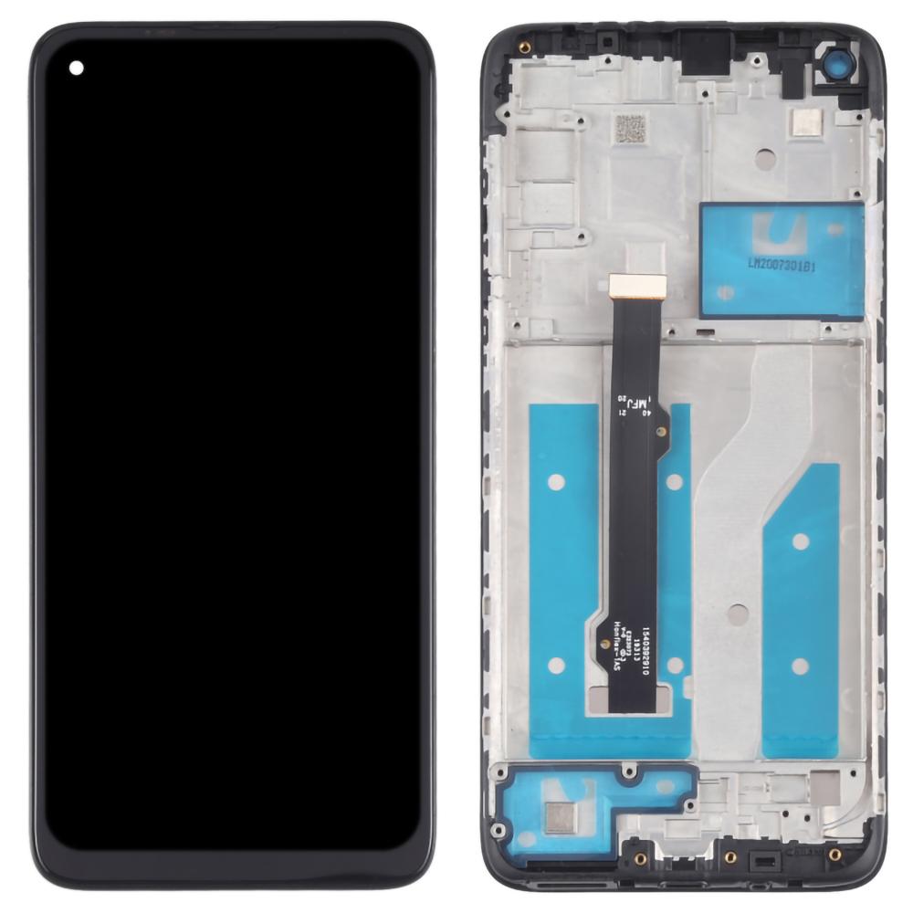 

For Motorola Moto G8 XT2045-1 Grade B LCD Screen and Digitizer Assembly+Frame Replacement Part (without Logo) Black