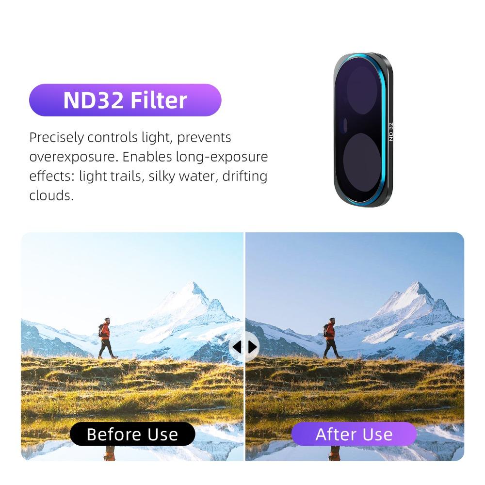 Filtros de Lente Magnéticos de Vidrio Óptico para Accesorios de Cámara Gimbal Insta360 Luna Ultra