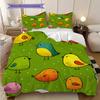 Bird Pattern Bedding Quilt Set Quilt Cover Pillowcase Home Decoration Birthday Gift (1 * duvet cover + 2 * pillowcase, without core)