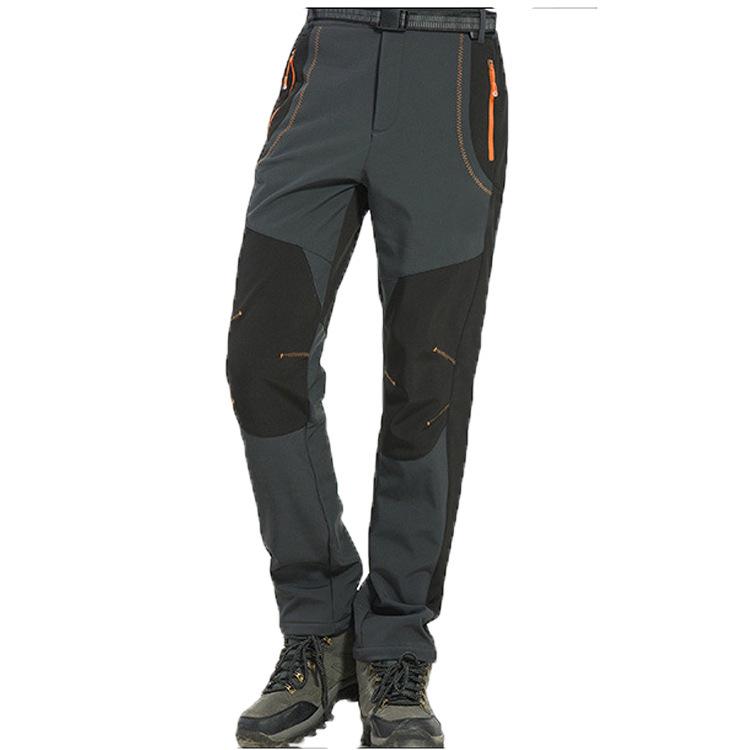 New Unisex Autumn/Winter Windproof Fleece Softshell Pants - Warm, Thickened Outdoor Mountain Gear