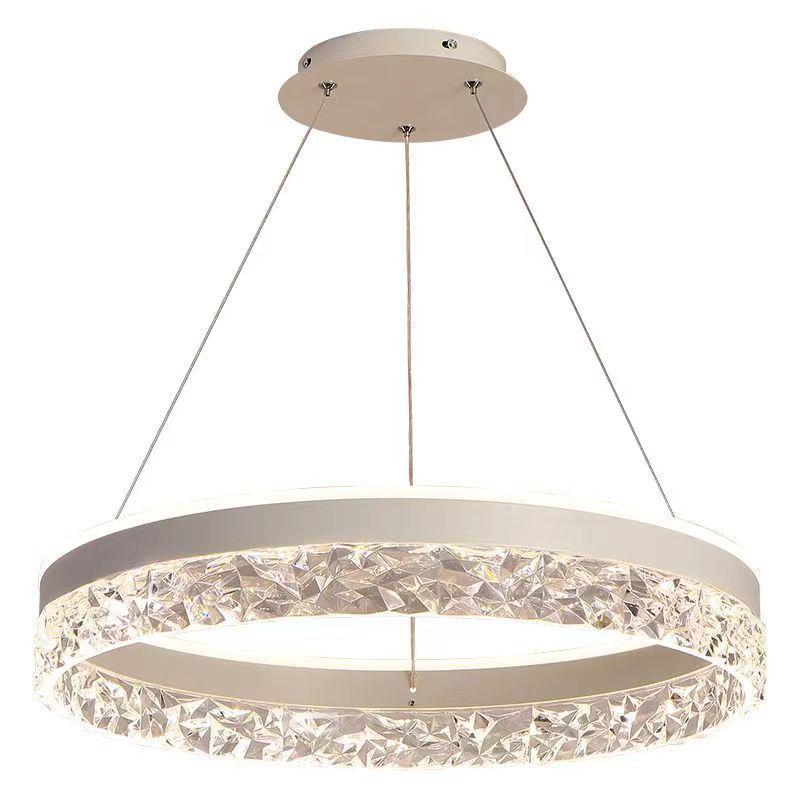Nordic Modern Minimalist Ring Chandelier for Dining and Living Spaces