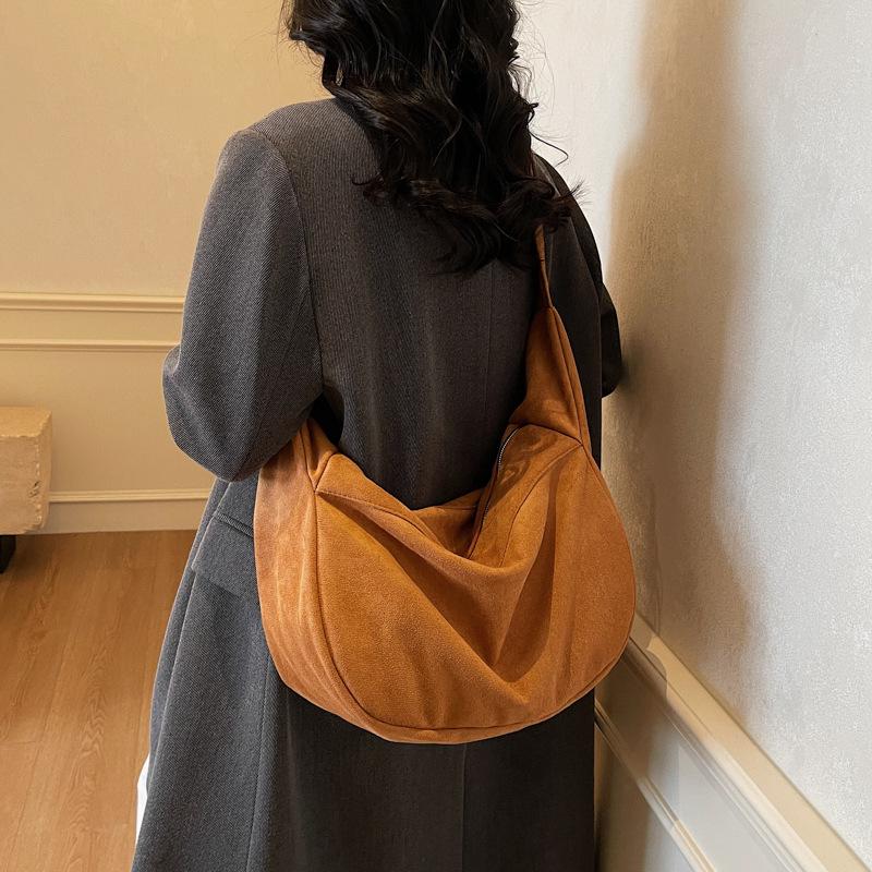 High-End Versatile Crossbody Shoulder Tote - Large Capacity, Commute-Friendly, Lazy Style