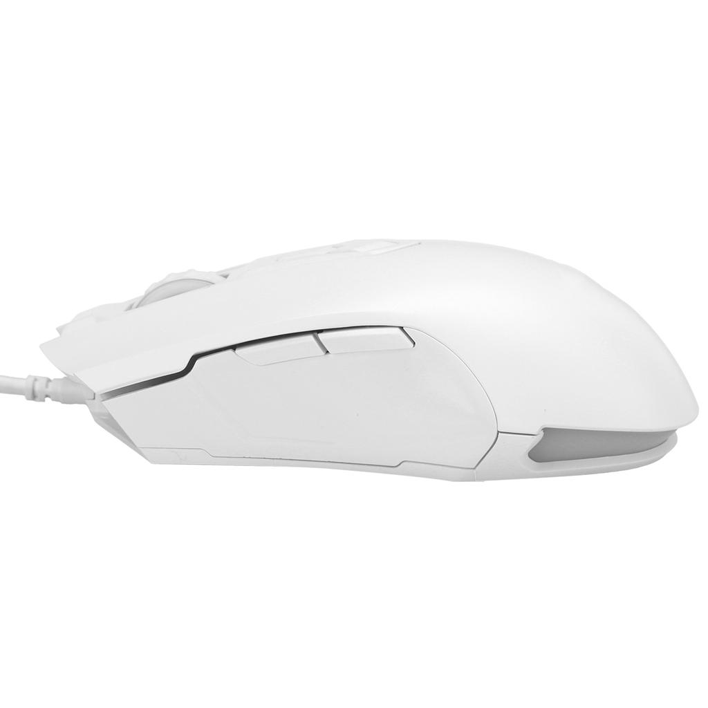 Wired Mouse USB RGB Desktop Laptop Gaming Adjustable DPI Computer Accessories AJ52 AJ52 Blanc athletique