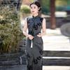 Sleeveless national style new Chinese Suzhou long improved cheongsam 1011 new women's high-end mother outfit for summer test