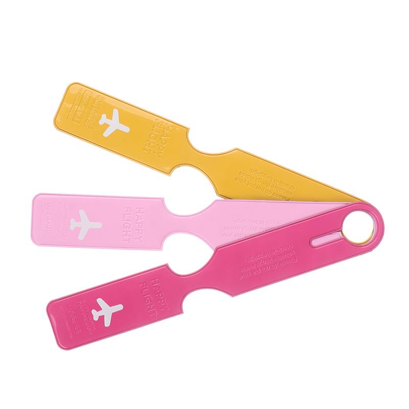 Søte Bagasjelapper Stropper Kofferter Id Navn Adresse Identifikasjonsetiketter Bagasjelapper Fly PVC Tilbehør