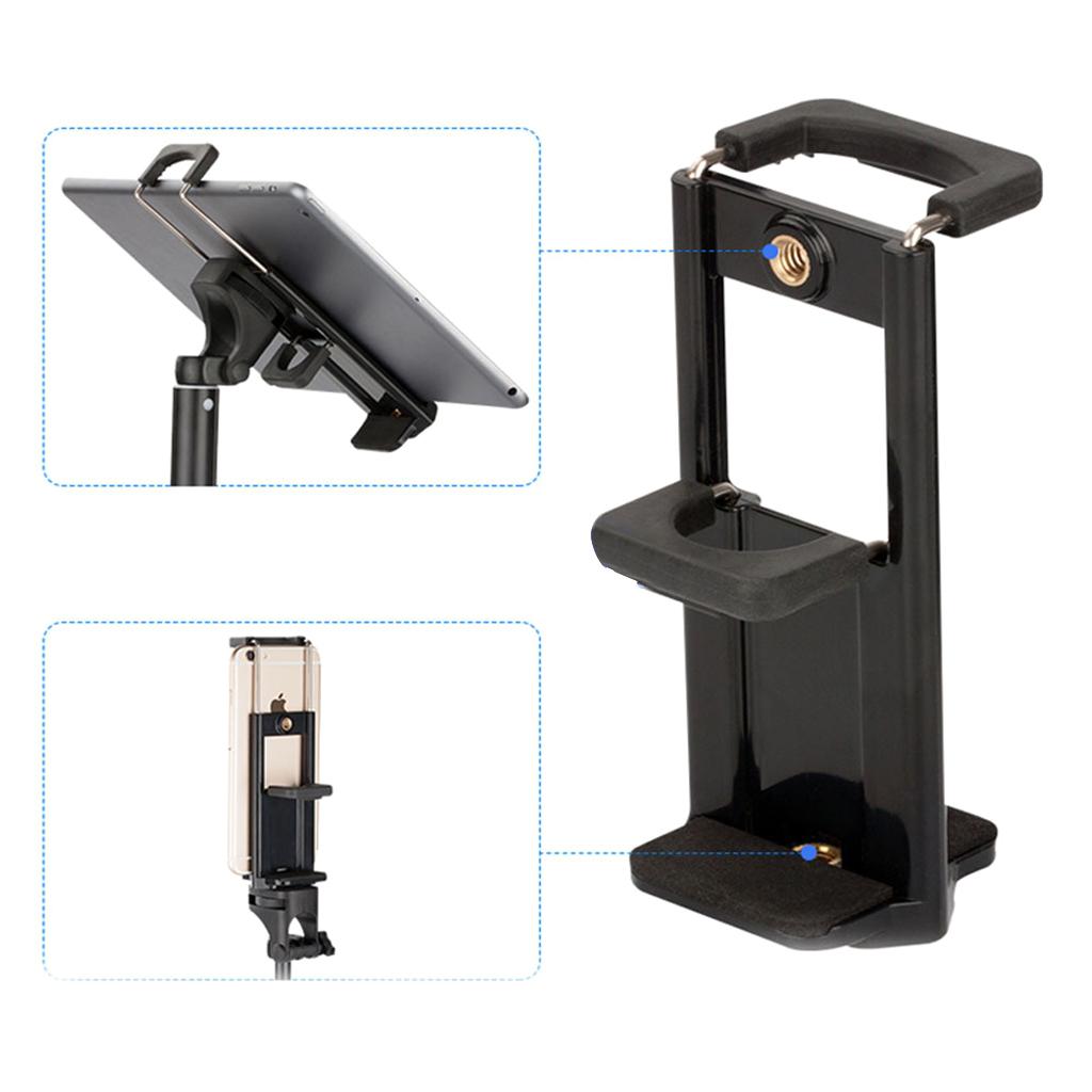 Universal 2in1 Phone Holder Clamp Smartphone Clip for 8 Plus X  mini Pro 10.5 air 2 Adapter Clamp Stand