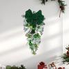 Christmas Wreath Decorative Realistic Garland Front Door for Festival House Wall Window Xmas