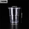 Thickened Disposable Plastic Cups, 200ml, 500-Pack