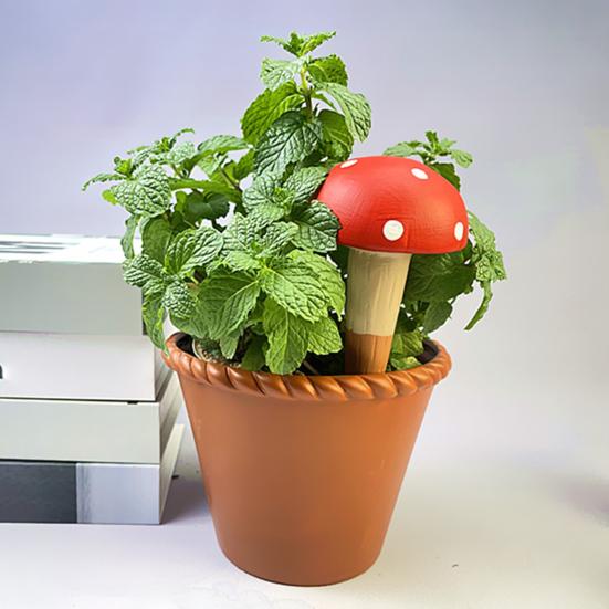 4 ks Zavlažovací hroty pro rostliny Terakotové samozavlažovací koule pro pokojové a venkovní rostliny Tvar houby Automatický zavlažovač rostlin na dovolenou