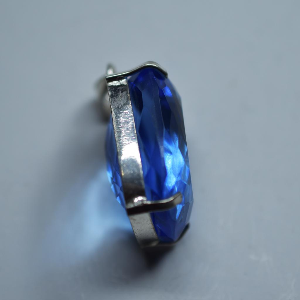 Pendant Natural Blue Topaz Cushion Cut 113.10 Certified 925 Sterling Silver Gems My-394-k