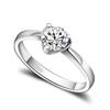 Sweet Temperament Heart Ring Women'S Platinum Plated Simple Ring Girlfriend Girlfriend Gift