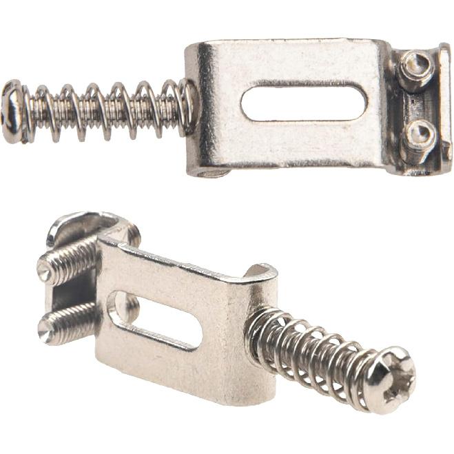 6Pcs Yootones Vintage Style Guitar Tremolo Bridge Saddles Compatible with Fender Strat Stratocaster Electric Guitar (Silver)