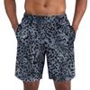 Herren Shorts mit Leopardenmuster - Lässige Leichte Atmungsaktive Sportshorts für den Sommer