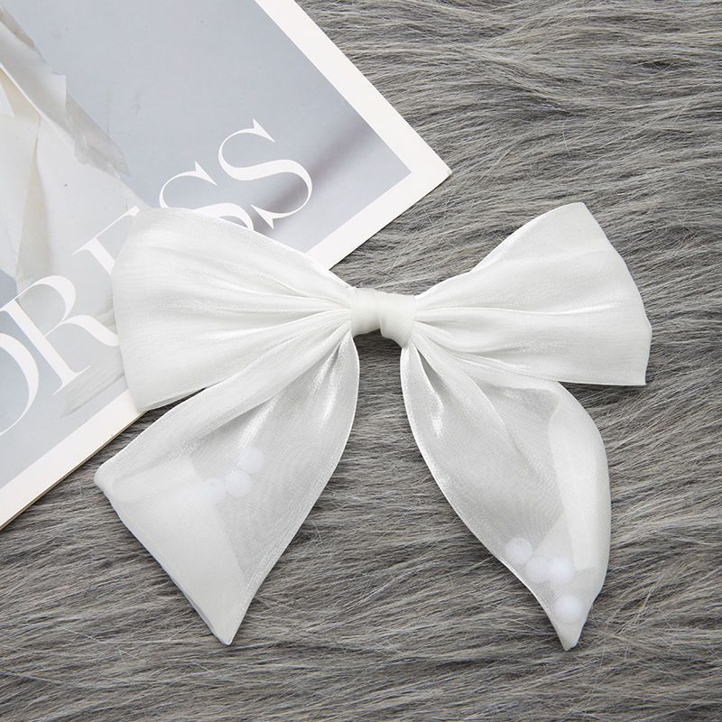 Luxurious Small Style Organdy Bow Brooch With Handcrafted Design For Adult Fashion Accessories