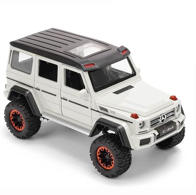 Modello in metallo pressofuso Benz G500 in scala 1/22, macchinina G500 grande con luci e musica, macchinine da tirare indietro per bambini e adulti