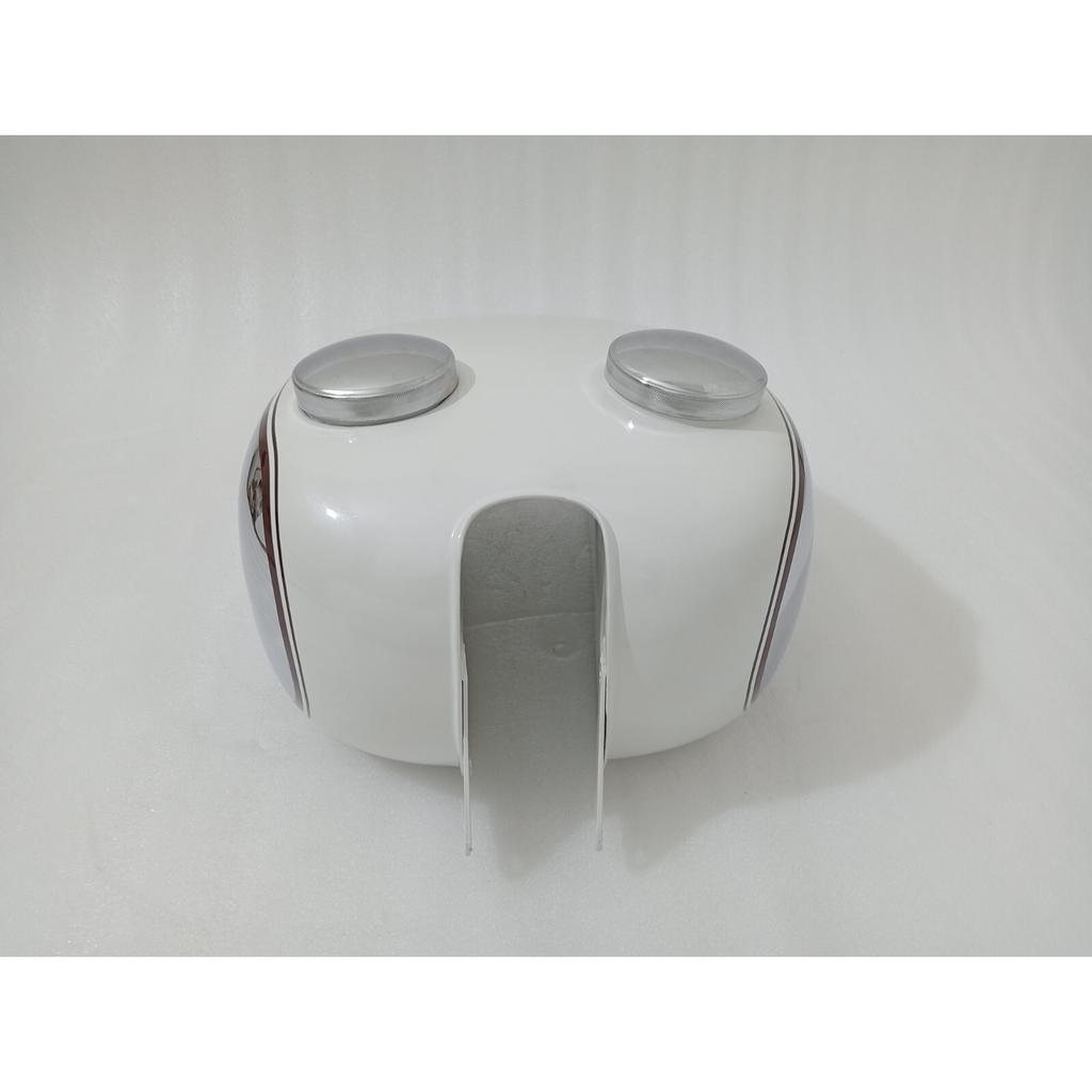 PUCH 250 TF 1952 250Cc White & Chrome Steel Petrol Fuel Tank With Cap |Fit For