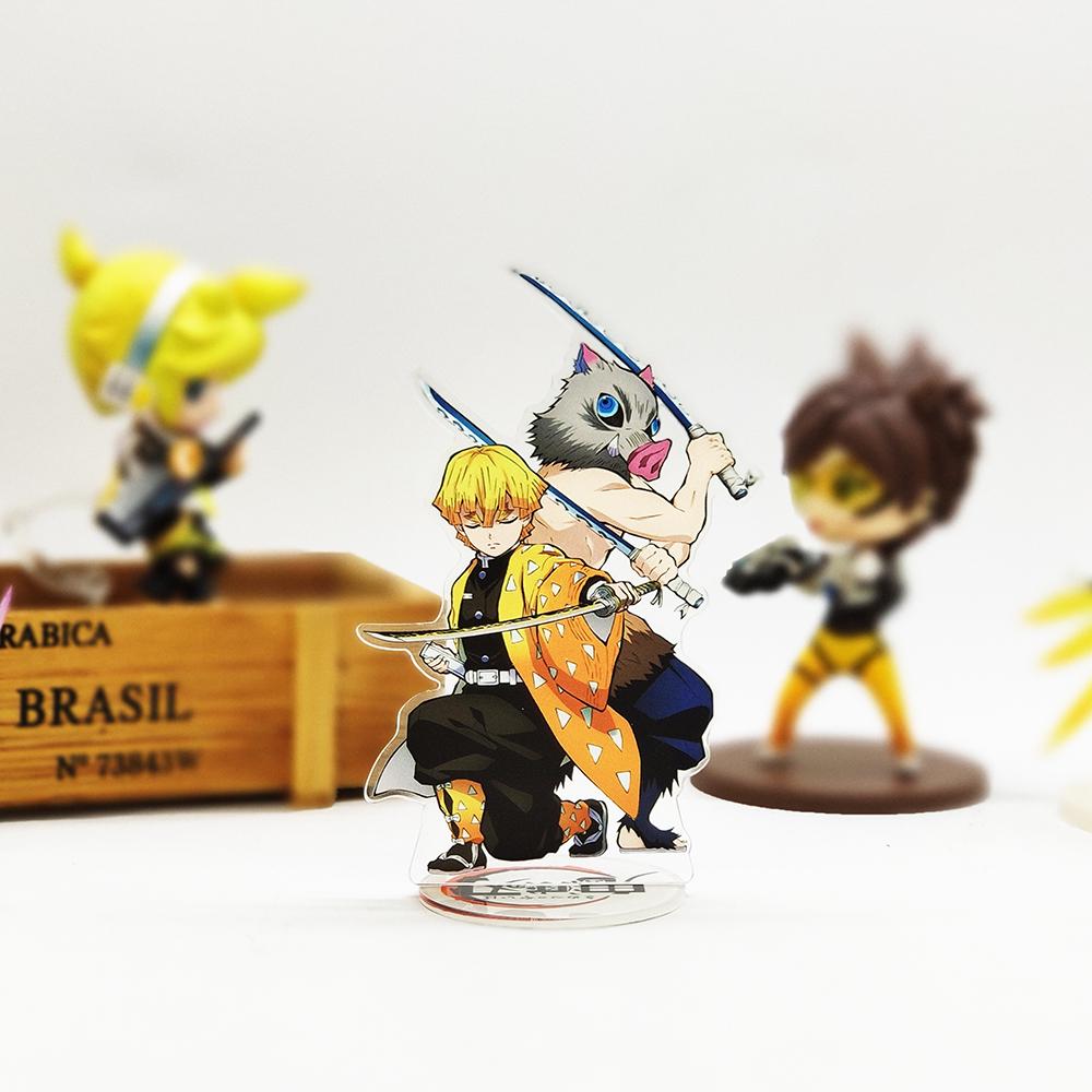 Demon Slayer Kimetsu No Yaiba Zenitsu Inosuke Stand Figure Model Toy Anime Buy At A Low Prices On Joom E Commerce Platform