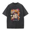 Anime Jujutsu Kaisen Geto Suguru Printed Tshirt Mens and Womens Washed Tshirt High Quality Vintage Cotton Tshirt Top