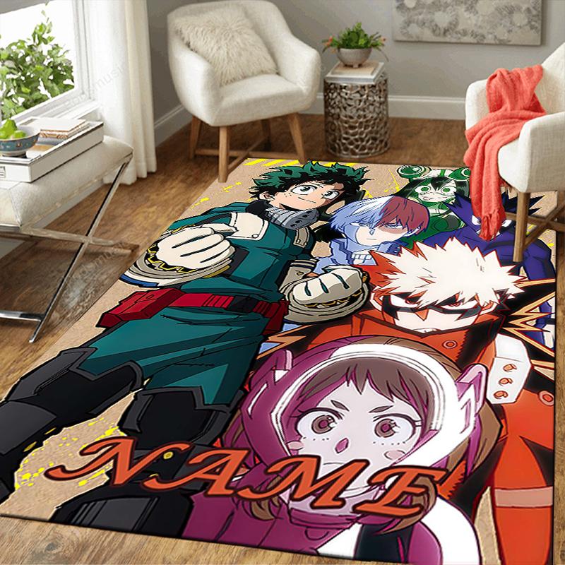 Custom 1Pc Heroic Battle Deku Vs Bakugo Rug Office Carpet Indoor Outdoor Entrance Doormat Nonslip Soft And Comfortable Living Room D2915112
