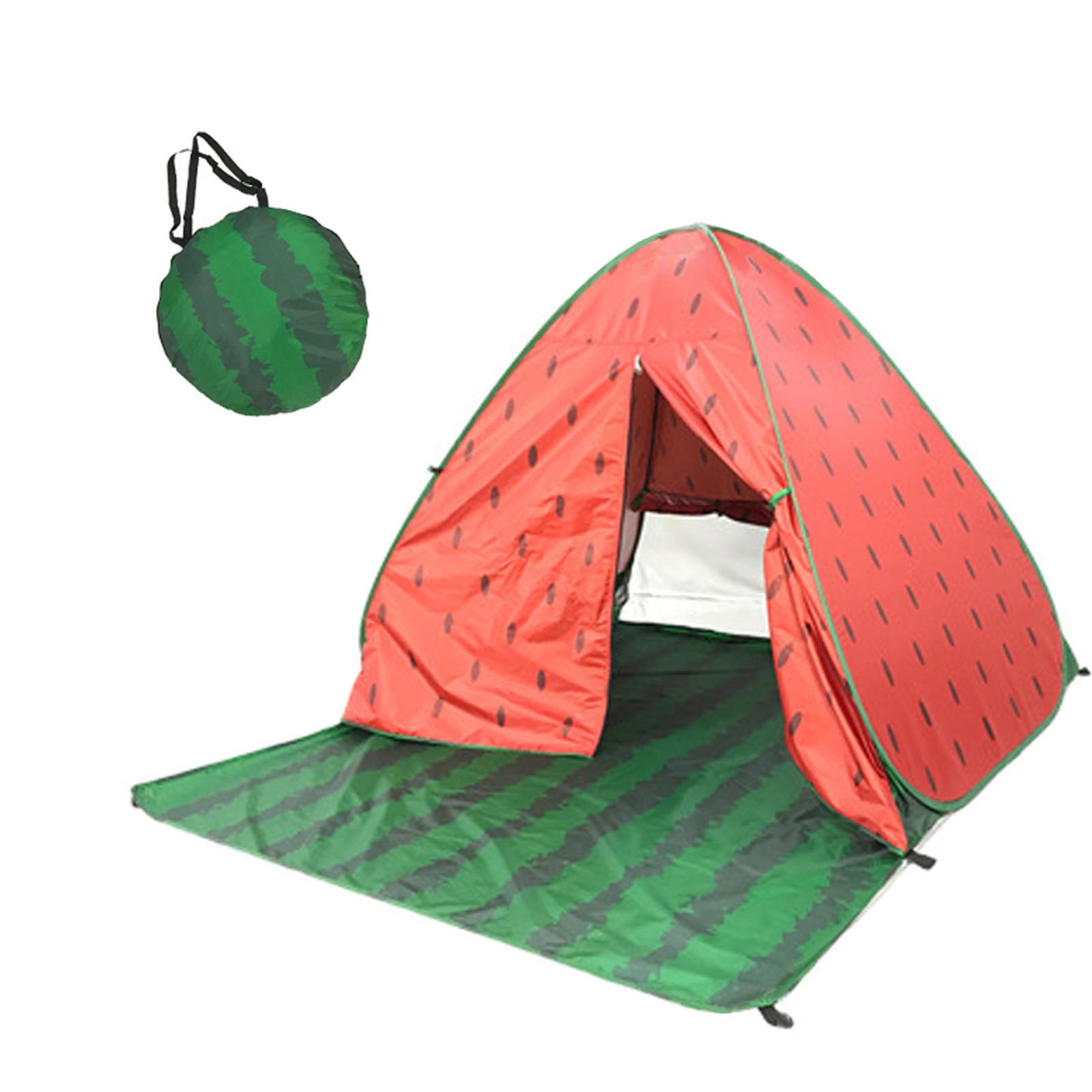 

Пляжная палатка с защитой от ультрафиолета, портативный козырек от солнца на 3 человека, автоматическое расширение L красный