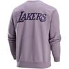 Jordan X NBA Collaboration Courtside Los Angeles Lakers Crewneck Sweatshirt Men Sweatshirt Smoke-Purple FV8350-524