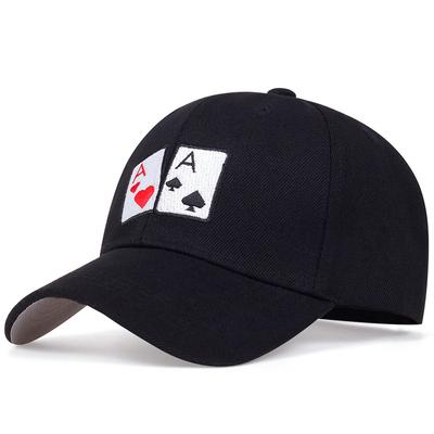 Fashion Hip Hop Baseball Cap Cotton Snapback Hat Sun Hat Poker Embroidered Golf Hats Outdoory Sports Leisure Caps Dad Hats Gorra