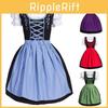Vintage Style Bavarian Dirndl Dress For Oktoberfest And Festival Cosplay