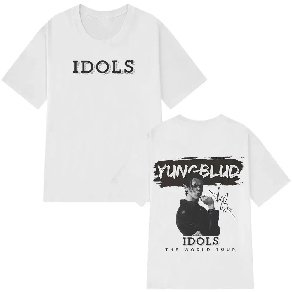 Yungblud 2025 World Tour New Idols Vintage Tshirt Unisex Wounisex Punk Rock T Shirts Shortsleeved Cotton Hiphop Oversized Tshirts