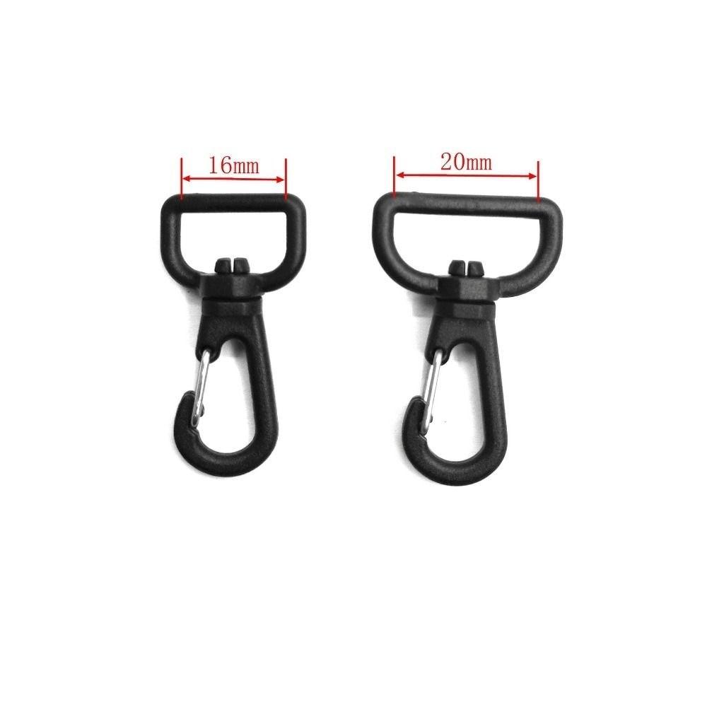 10pcs Plastic Backpack Webbing Carabiner Handbag Hanging Lobster Buckle  For Weave Paracord Lanyard