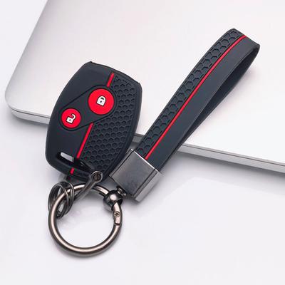 Soft Silicone Car Key Cover Keychain For Honda 7th 8th Gen Accord CRV Odyssey Fit City Civic And Classic Old Model Anti-Scratch Guard