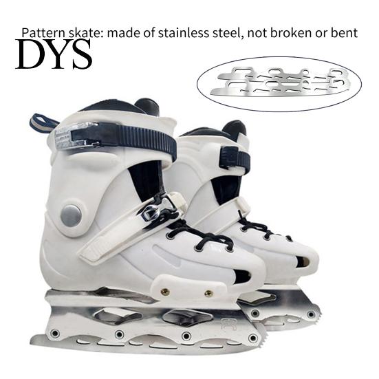 Seguro 1 Par Lâmina de Patins Forte Antiderrapante Aço Inoxidável Resistente à Corrosão Inquebrável Patins Substituição para Sapatos de Patinação