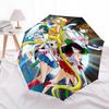 1pc Sailor Moon Auto-Open Close Umbrella Portable Tri-Fold Design with 8-Bone Iron Frame, Outdoor, Gift for Fans, Travelers, Daily Use, Perfect Presen
