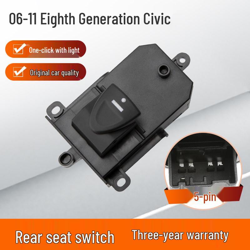 Eighth Gen Honda Civic (06-11) Driver s Side Power Window Switch Assembly No Door Disassembly