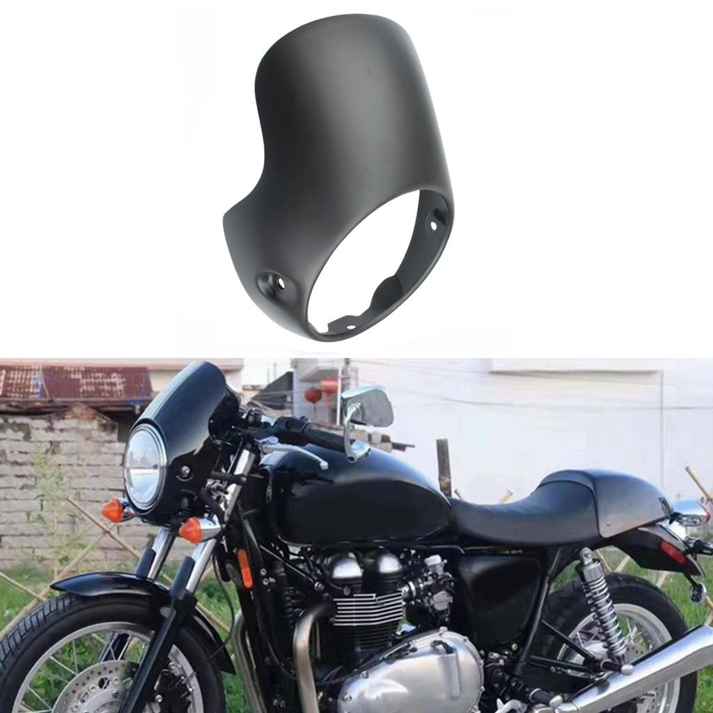 Motorcycle 8" Headlight Protector Fairing Windshield Kit screen Racer for 1200 883 FLHT Bobber