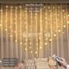124lightemitting Diode Heart Drape String Lights, Remote Control, Universal Serial Bus, Romantic