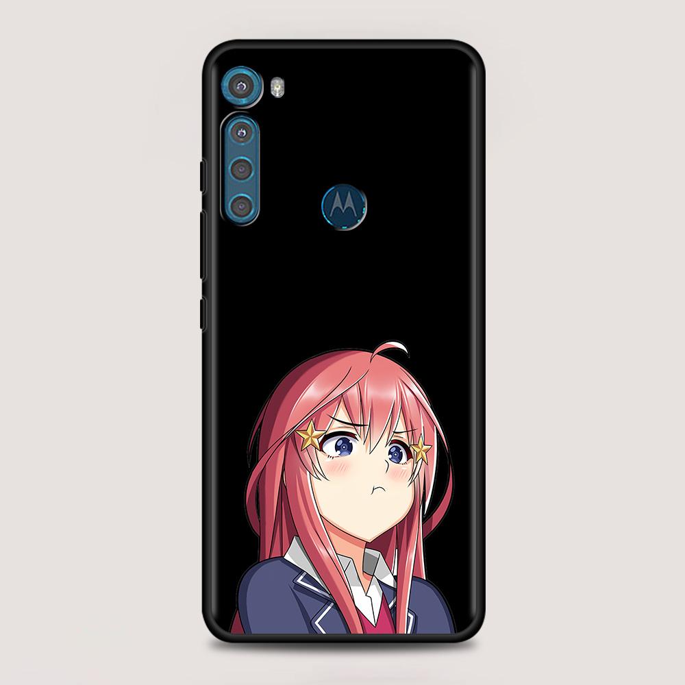 Cartoon Cute Anime Girl Case For MOTO One Fusion Plus G60 G50 G40 G30 G20 G10 G9 G8 Power Lite E6s Edge 20 Pro G Stylus